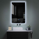 LED Spiegel Vertikal | Touch-Schalter | Anti-Beschlag-Funktion | Kaltweißes Licht - Reyze Seria Edge Model 5